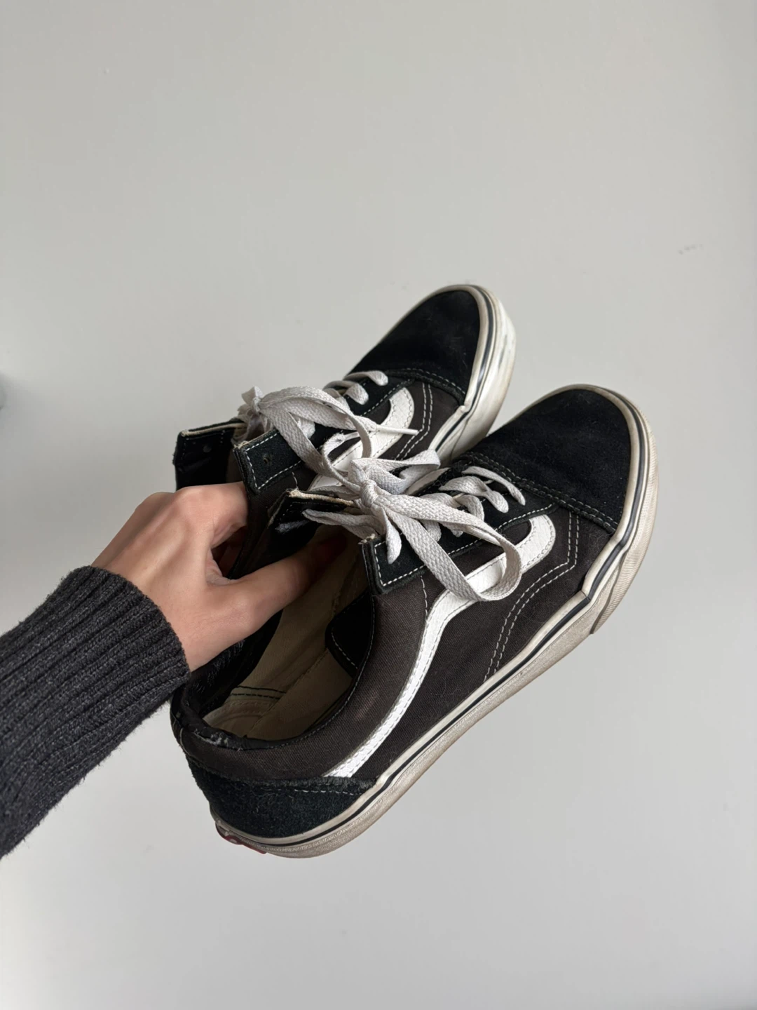 Vans Old Skool Black & White Suede Sneakers - photo 2