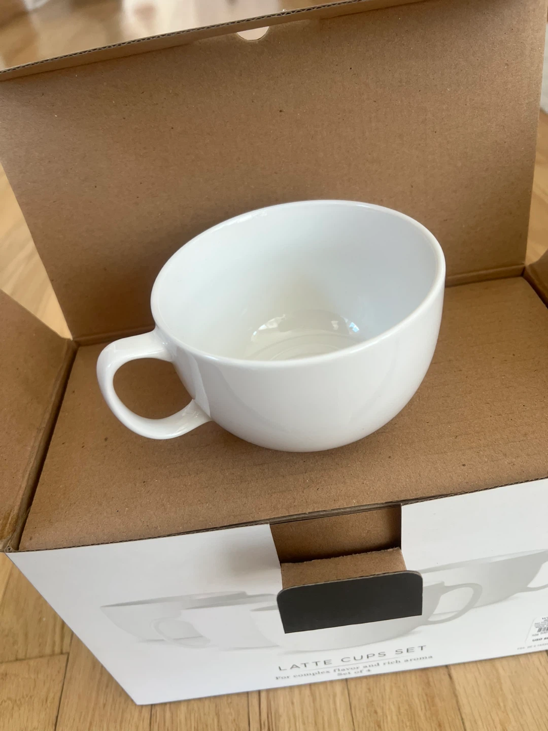 New - Latte Cups Set of 4 - Williams Sonoma Coffee Academy - photo 2