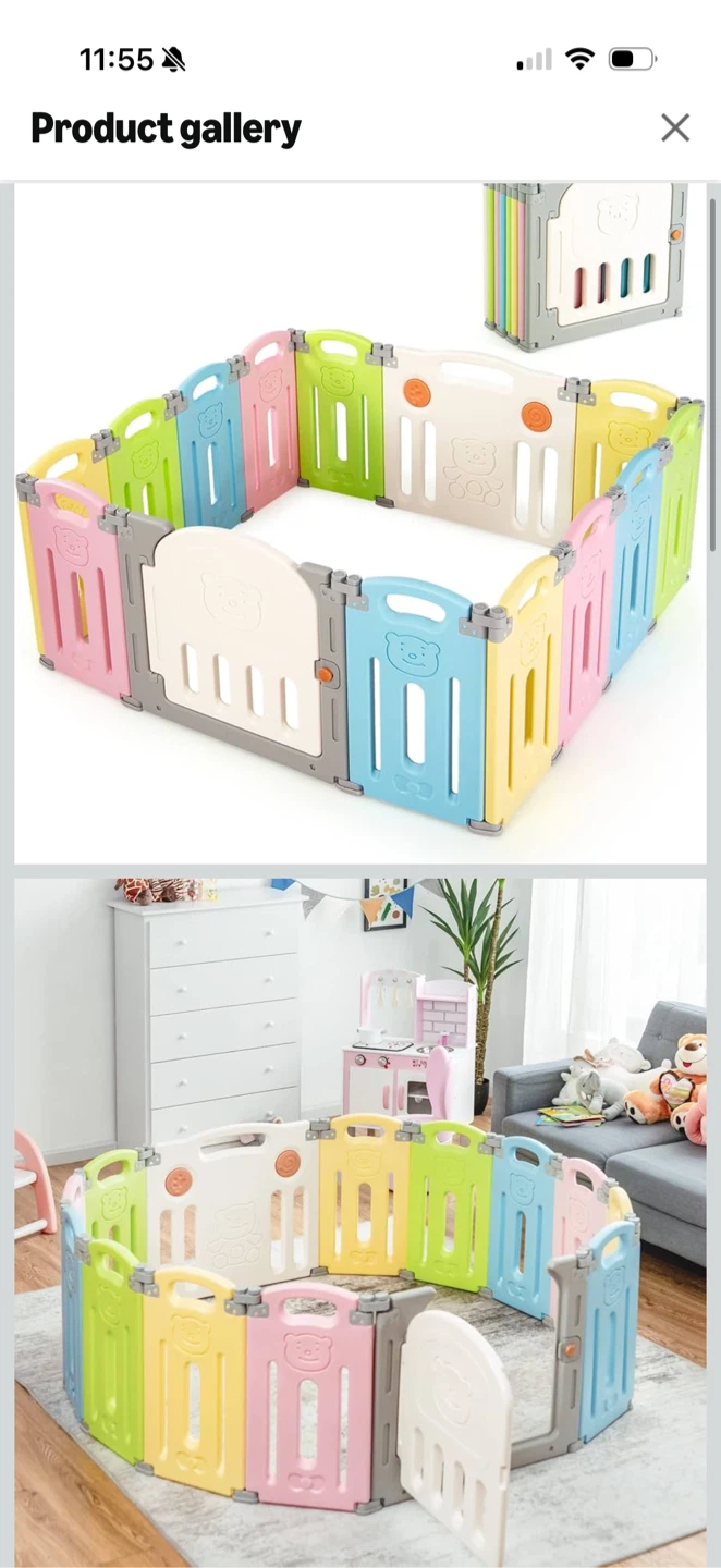14-Panel Foldable Baby Playpen Yards - photo 2