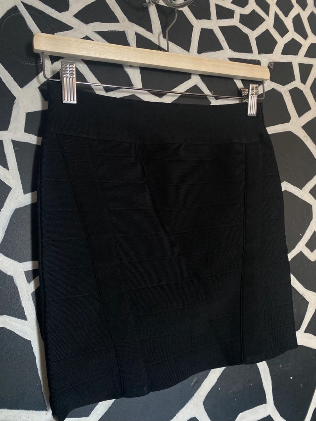 Guess black bandage skirt