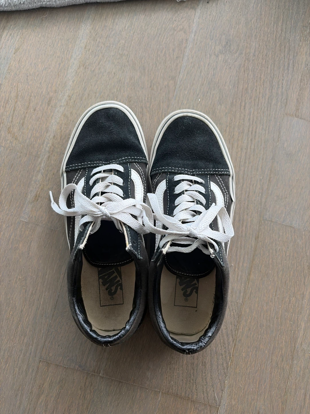 Vans Old Skool Black & White Suede Sneakers