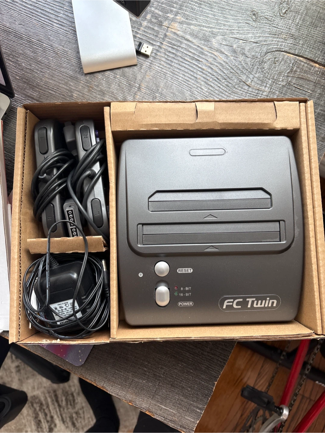 FC Twin 8-bit & 16-bit Video Game System, 2 Controllers