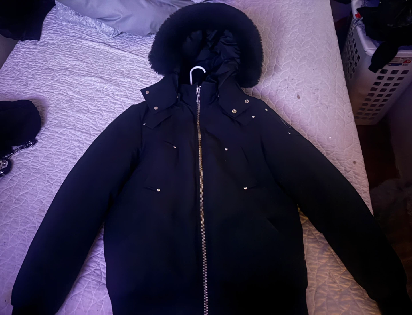Moose Knuckles Black Bomber Jacket - photo 3