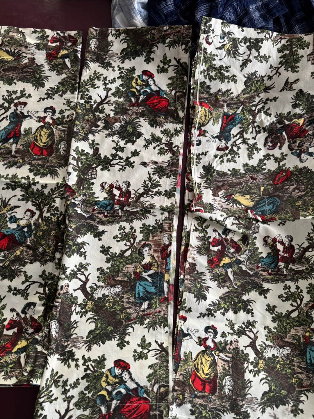 Vintage Toile Print Fabric Panels - photo 2