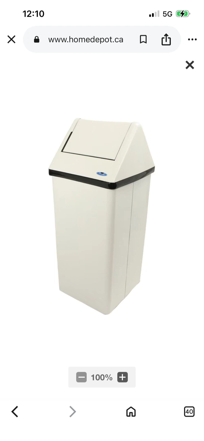 New Frost White Waste Receptacle 54 Letter - photo 3