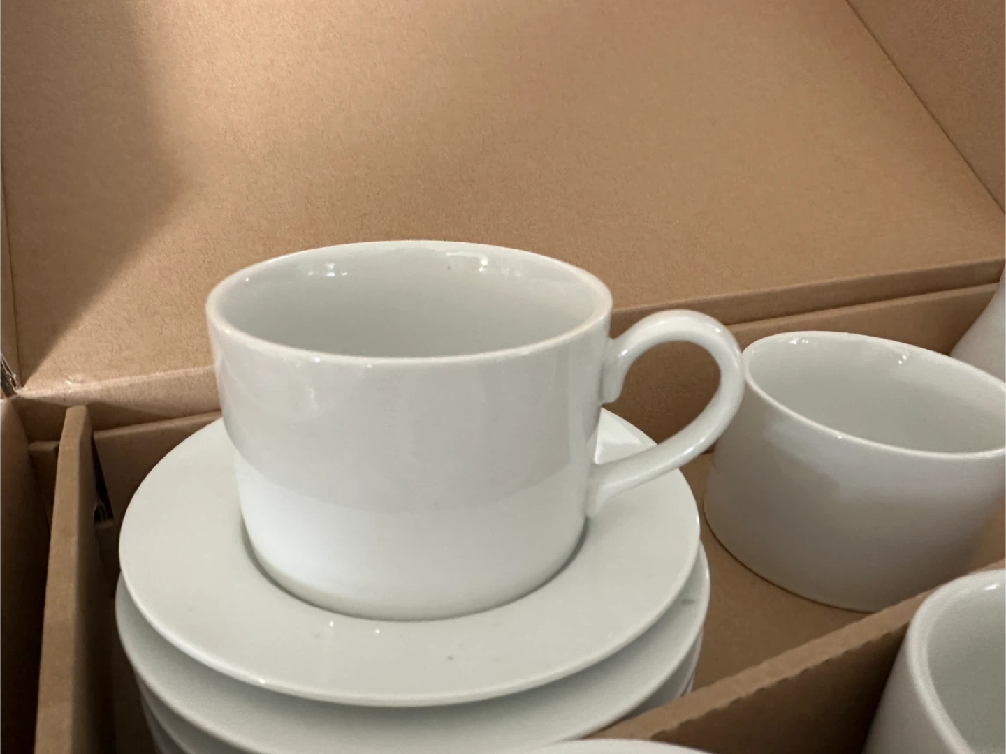 Our Table Simply White Rim Cup and Saucer Set - photo 2