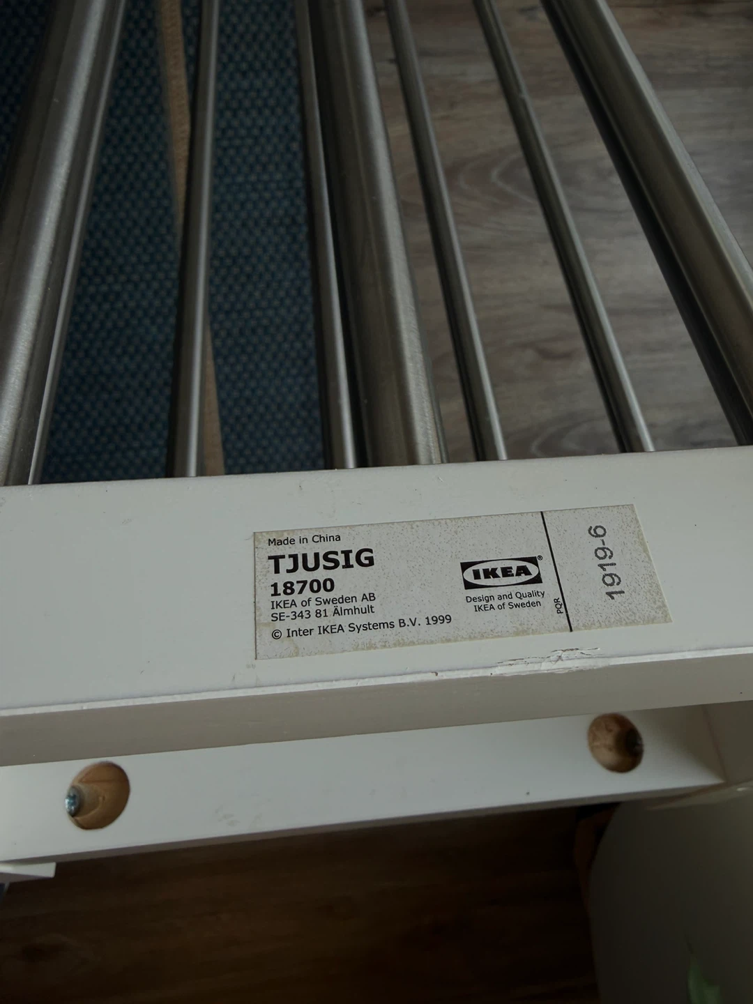 IKEA TJUSIG White shoe Rack Stand - photo 4