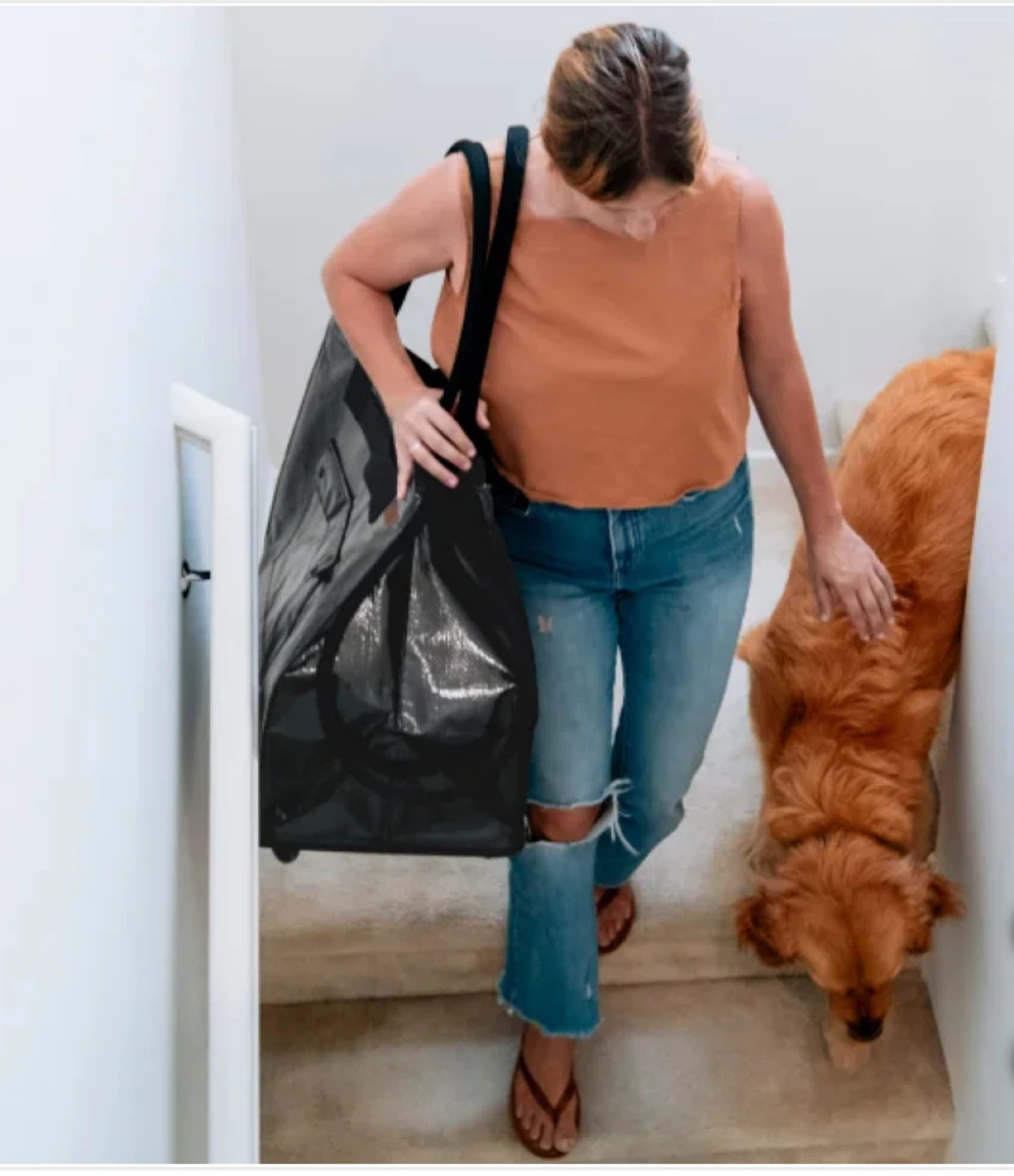 Clevermade foldable Tote bag on Wheels