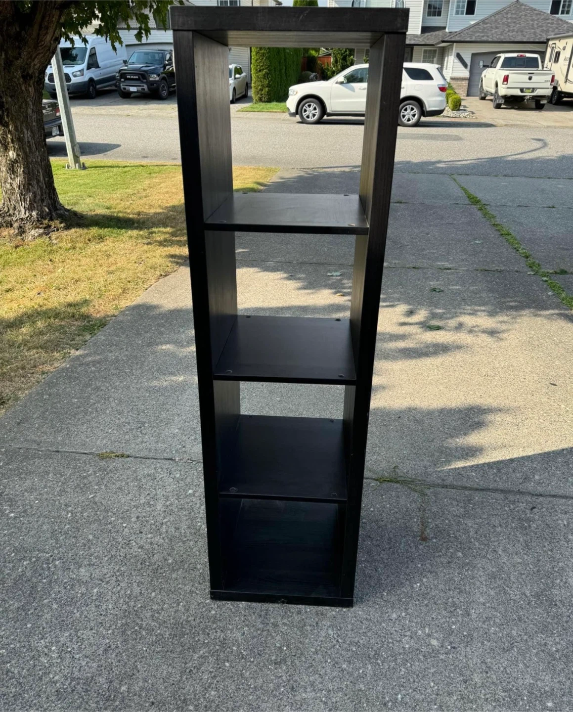 IKEA Tall Black 5-Shelf Bookshelf