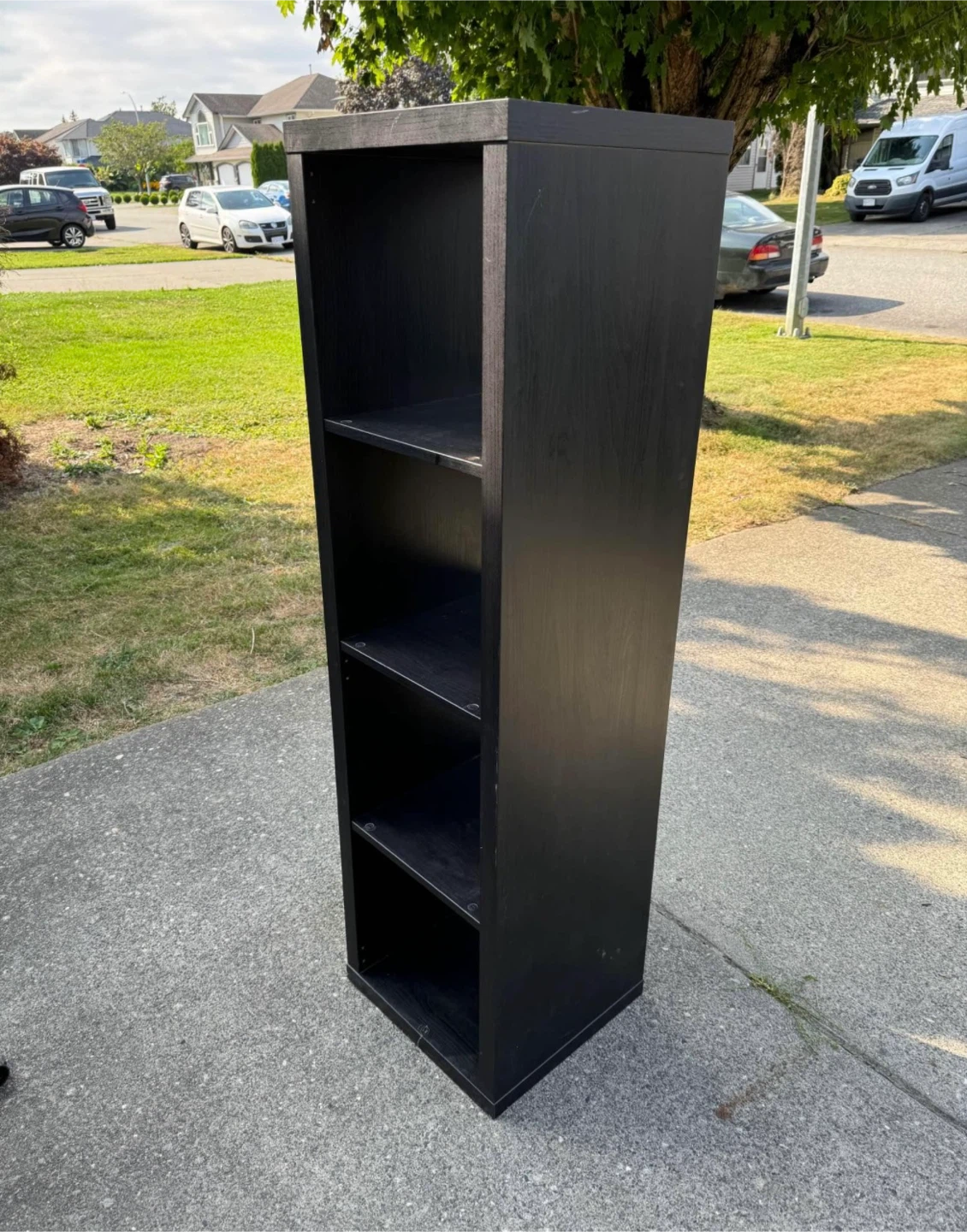 IKEA Tall Black 5-Shelf Bookshelf - photo 3
