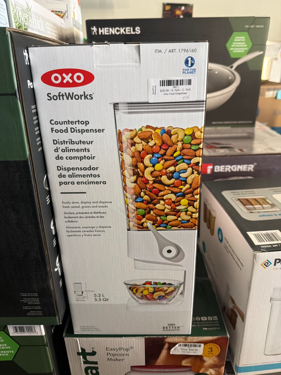 OXO SoftWorks Countertop Food Dispenser