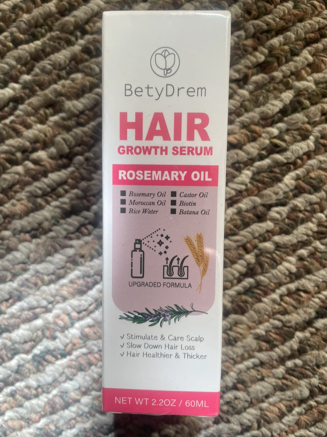 BetyDrem Hair Growth Serum Rosemary Oil 2.2oz / 60mL