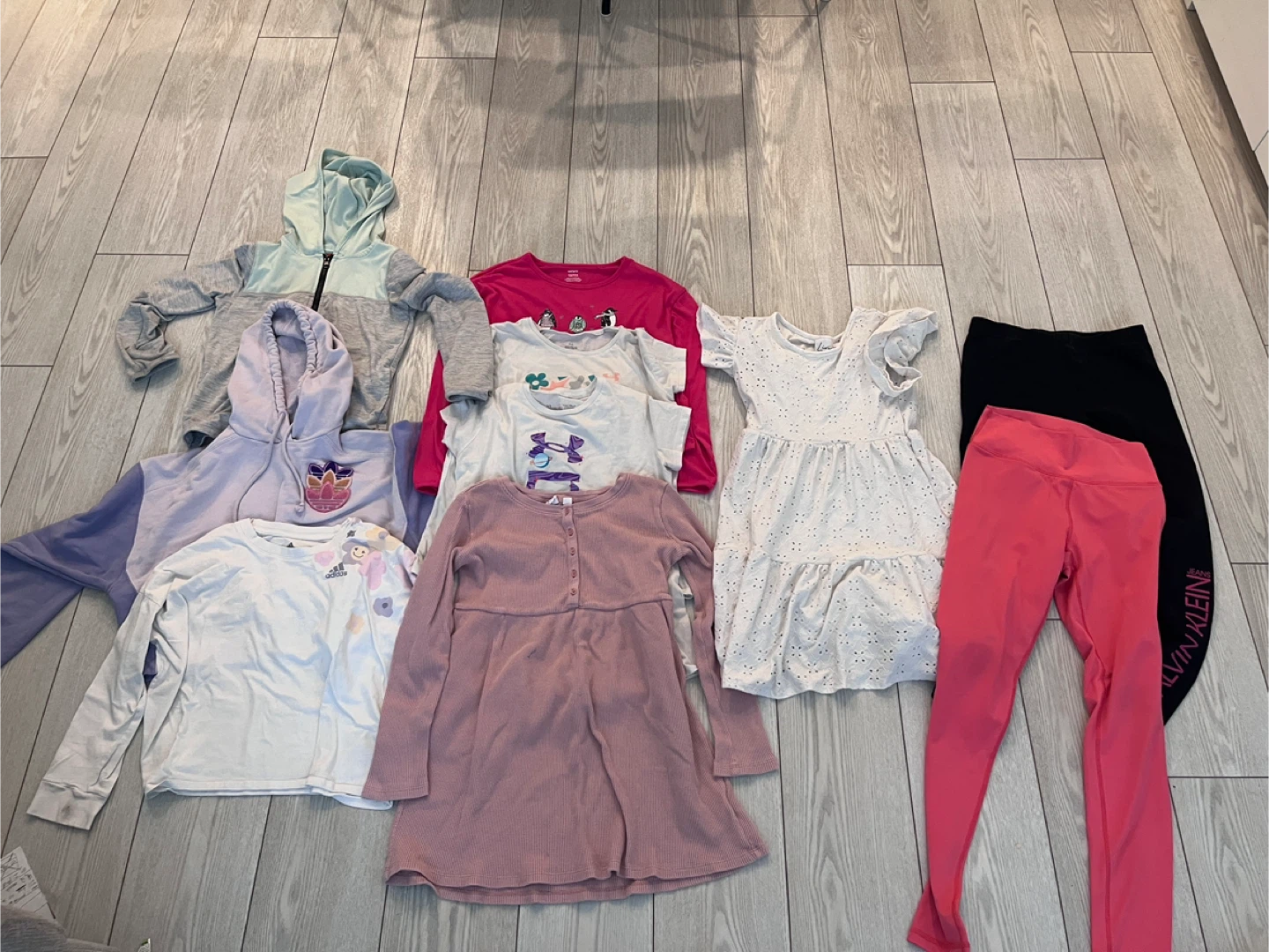 Girls' Clothing Bundle - Adidas, Under Armour, Calvin Klein
