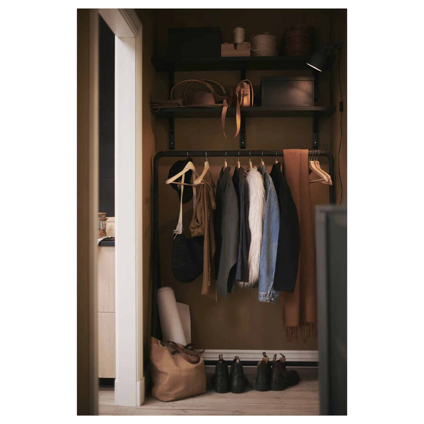 Minimalist Black Garment Rack - photo 2