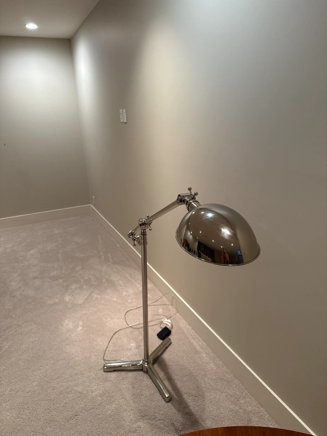 Restoration Hardware Adjustable Silver Floor Lamp - photo 2