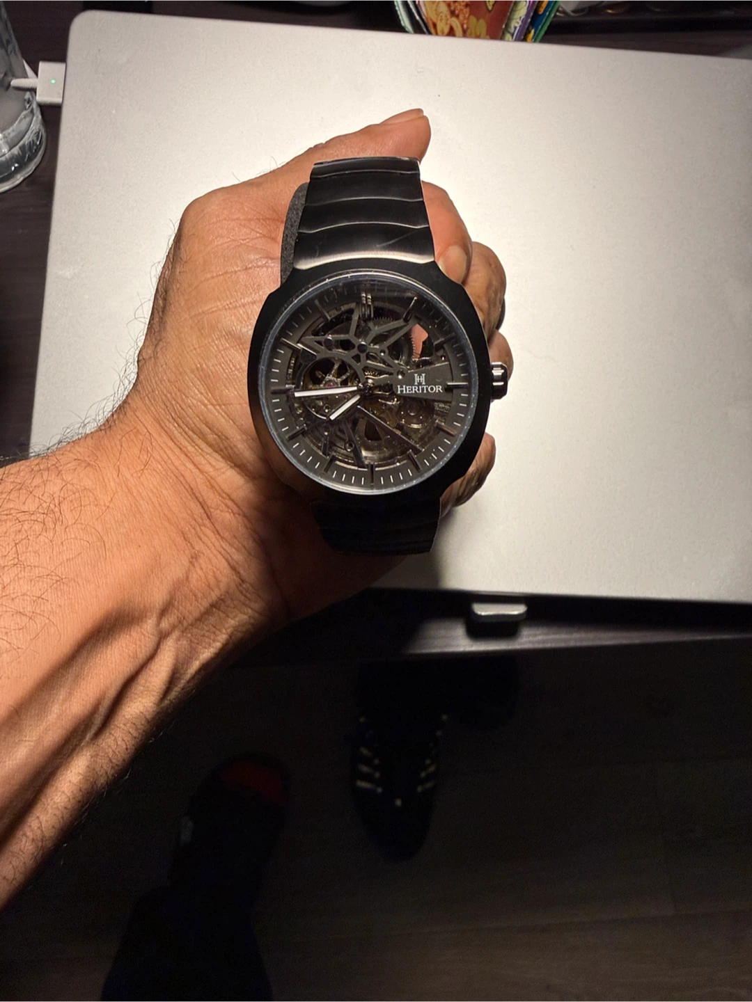 HERITOR Automatic Skeleton Watch - Stainless Steel - photo 4