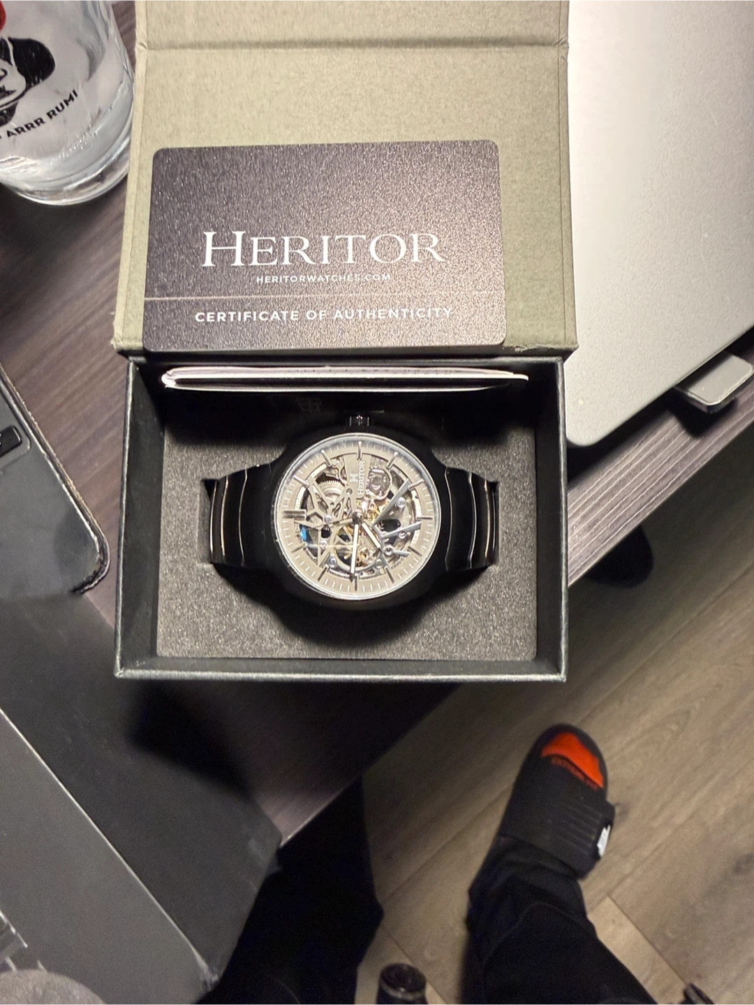 HERITOR Automatic Skeleton Watch - Stainless Steel - photo 3