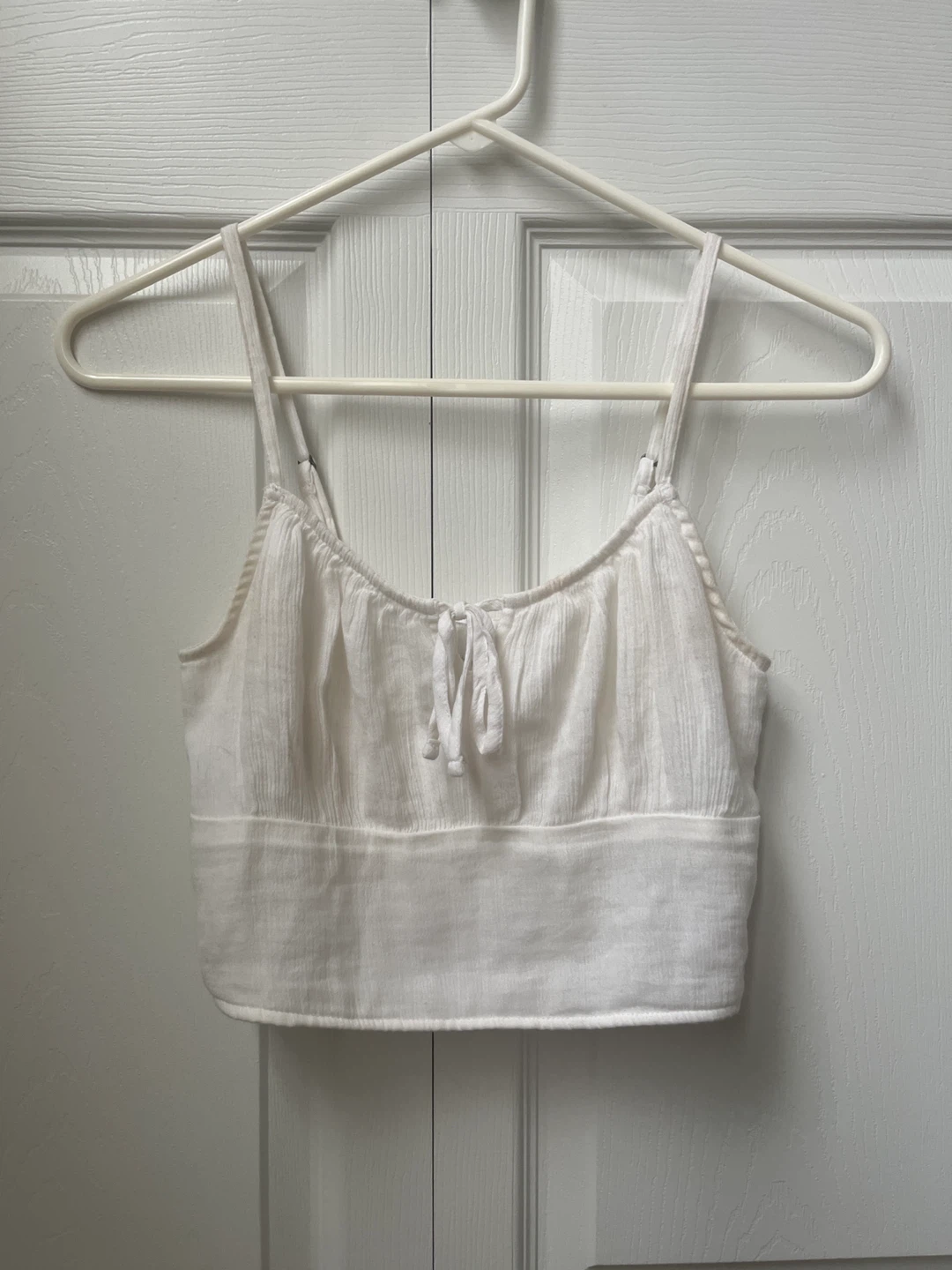 White hollister Crop Top