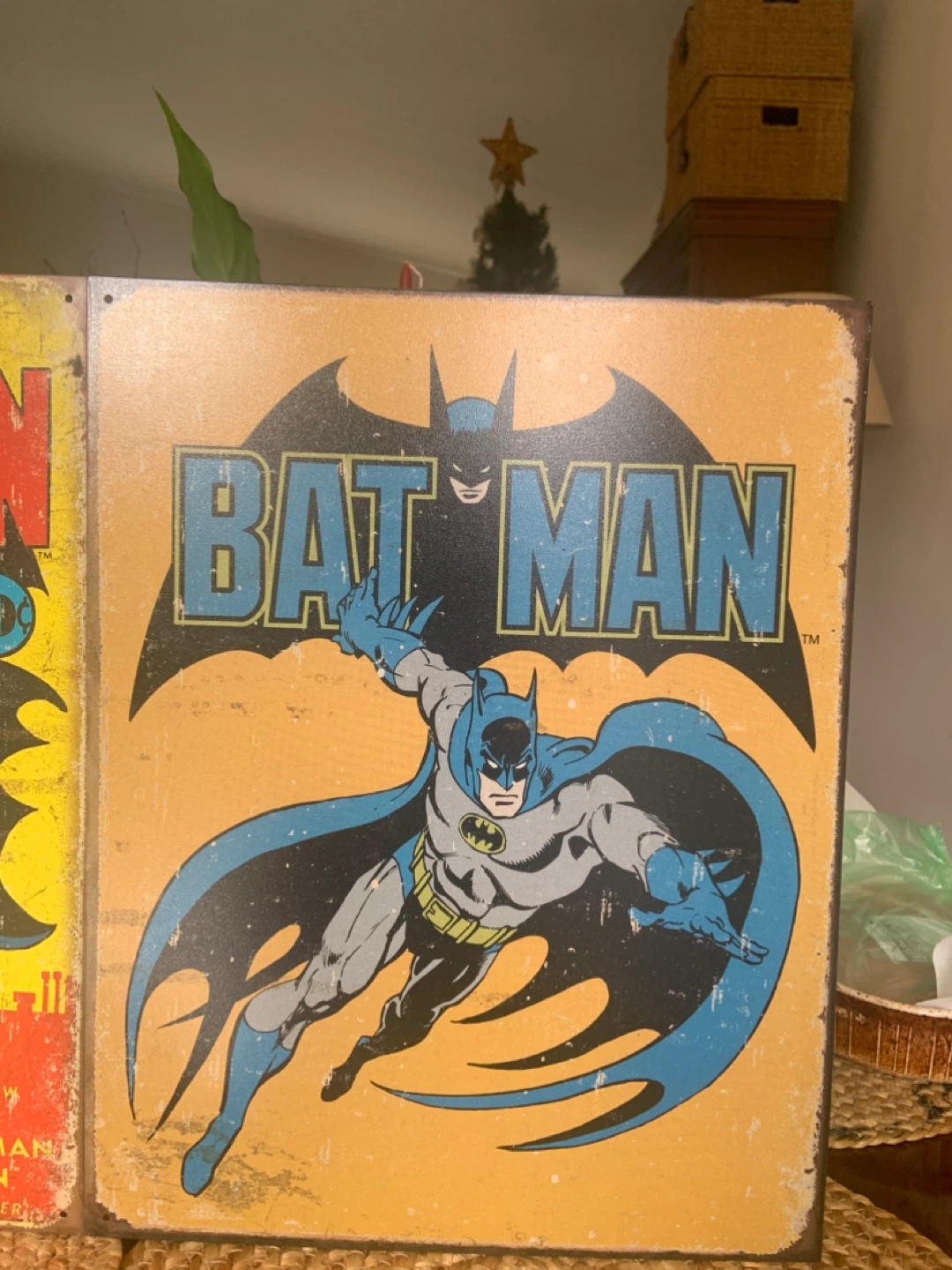 Batman & Robin Vintage Comic Cover Metal Sign - photo 2