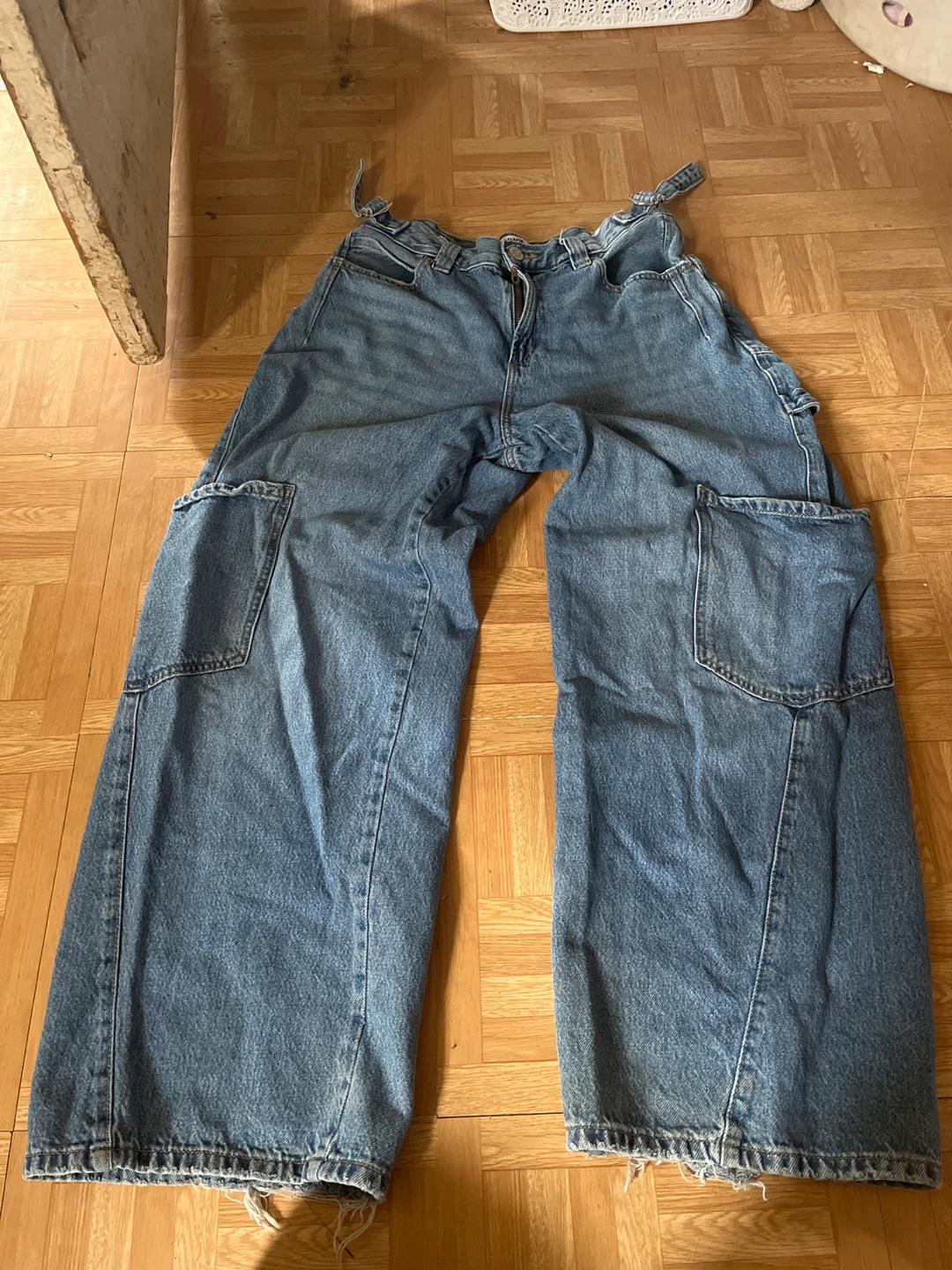 Blue Denim Carpenter Pants