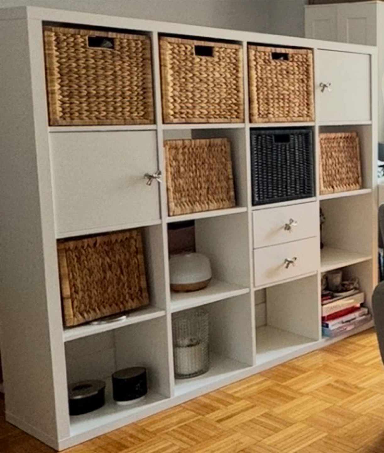 IKEA KALLAX Shelving Unit - White, 147x147 cm