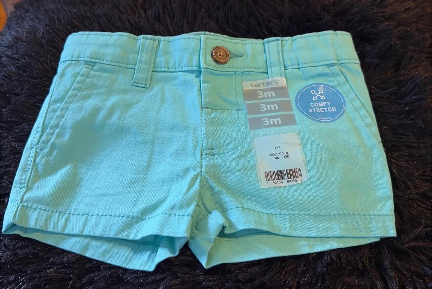 Carter's Baby Girl Teal Shorts Size 3M