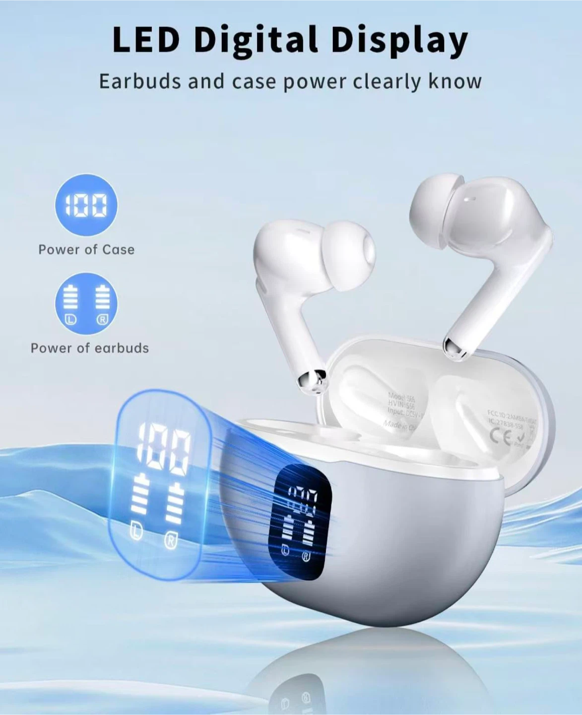 Wireless Earbuds with Charging Case - photo 2