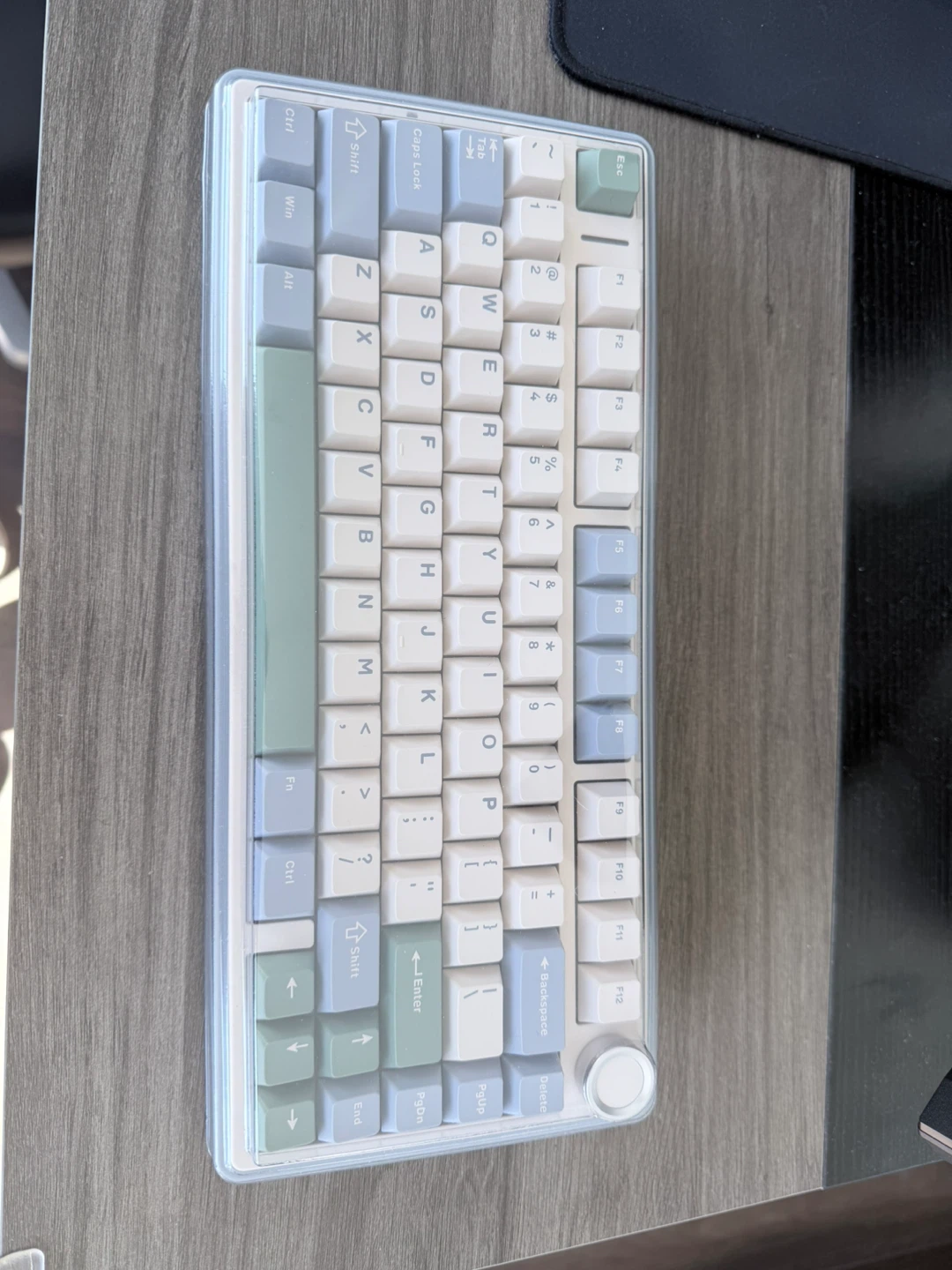 AULA F75 Mechanical Keyboard - Hot-swappable, Rotary Knob