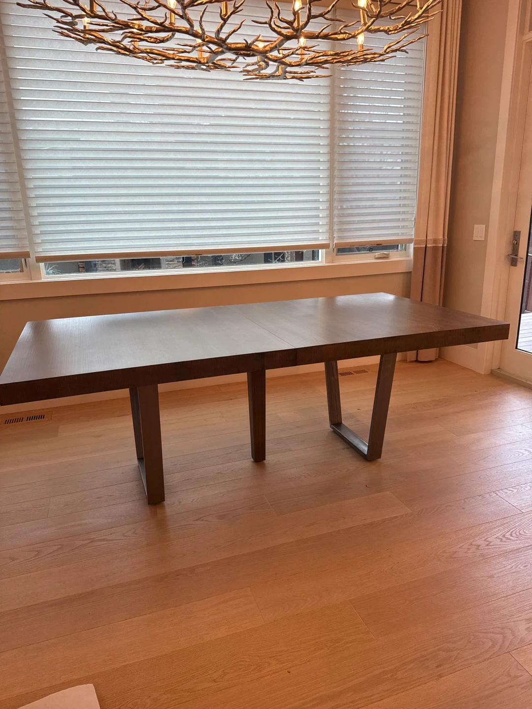 Modern Grey Wood Dining Table - photo 3