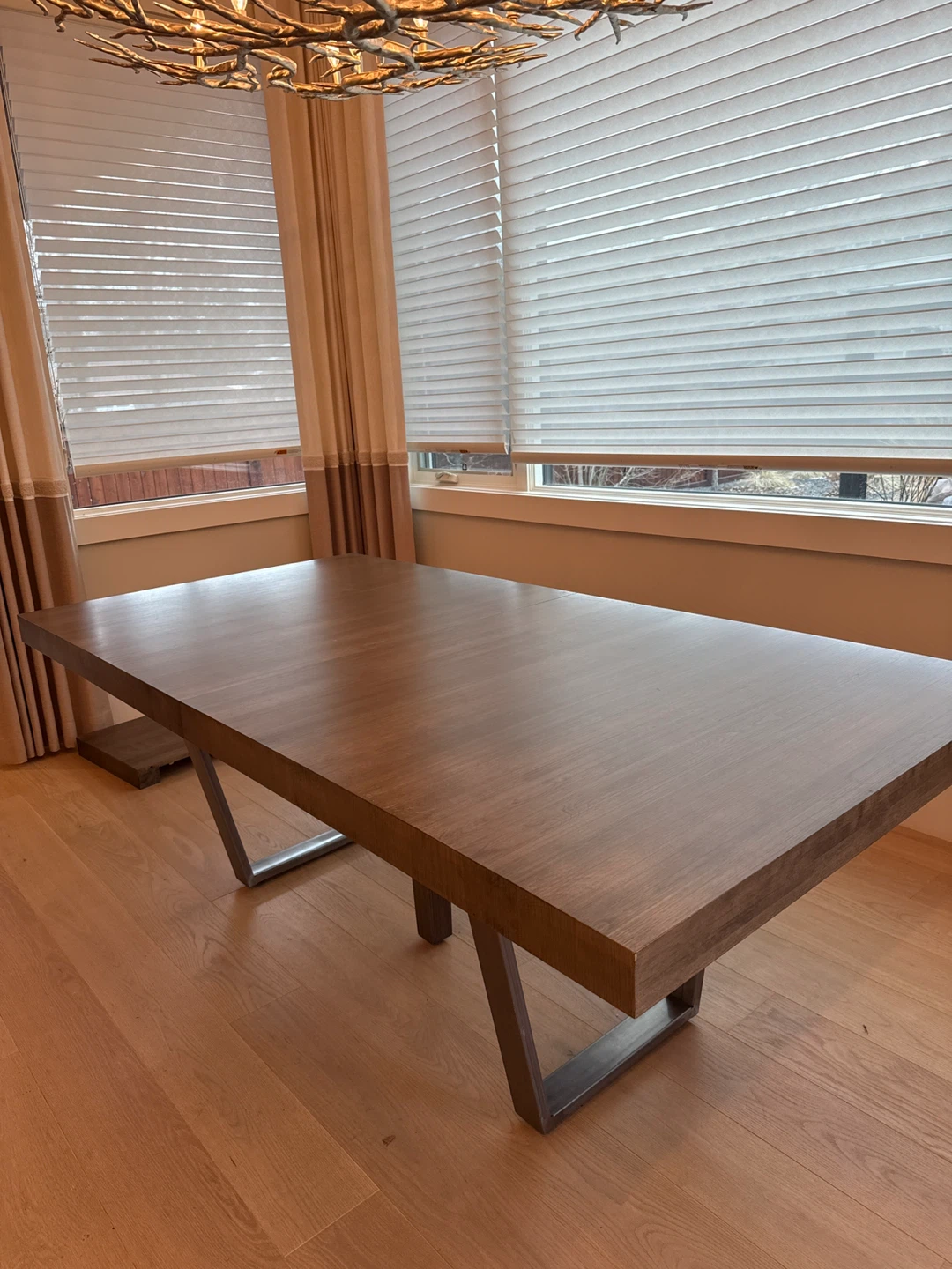 Modern Grey Wood Dining Table - photo 4