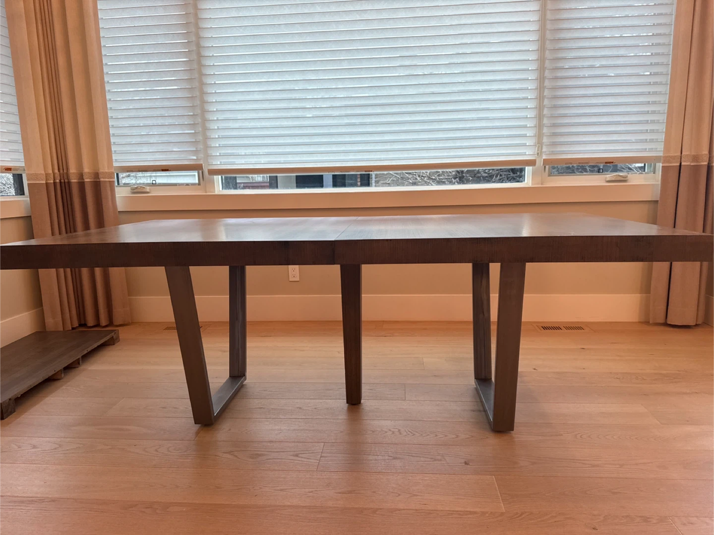 Modern Grey Wood Dining Table - photo 5