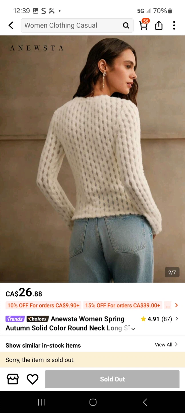 Anewsta Long Sleeve Sweater NEW - photo 2