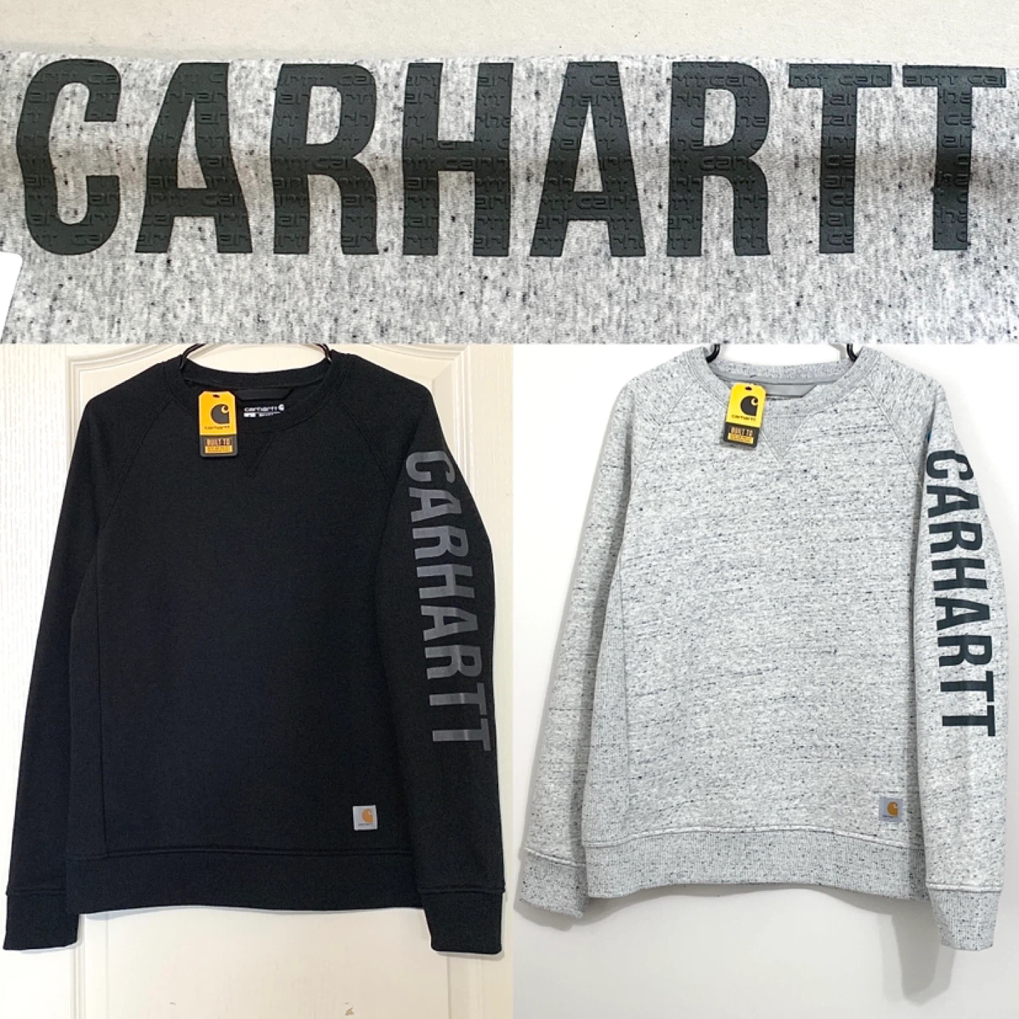 Carhartt Sweater Relaxed Fit Logo Sleeve Crewneck Sweater NEW - photo 2