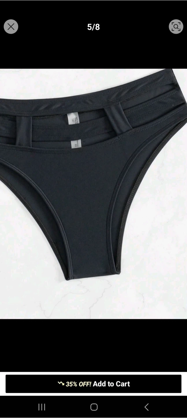 Black Cutout Bikini Set NEW - photo 3