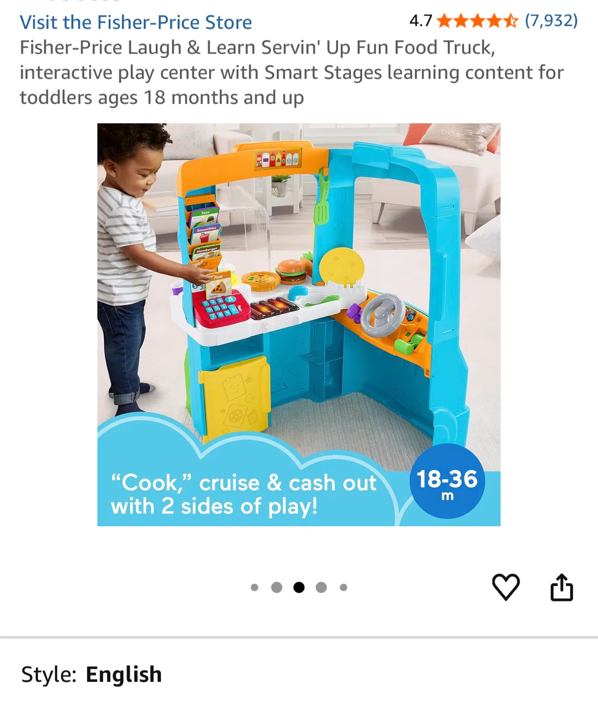 Fisher-Price Laugh & Learn Servin' Up Fun Food Truck - photo 4