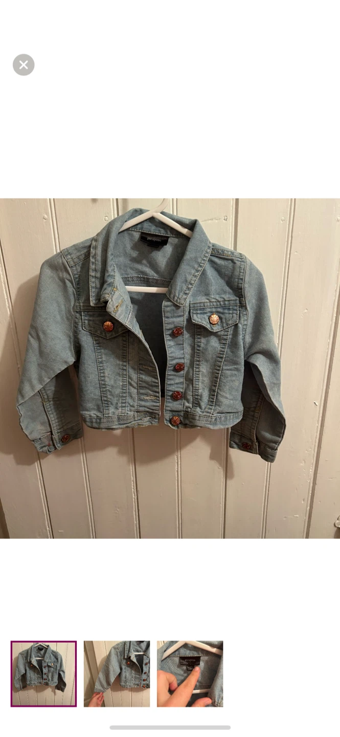Picapino Kids Denim Jacket - Size 4T