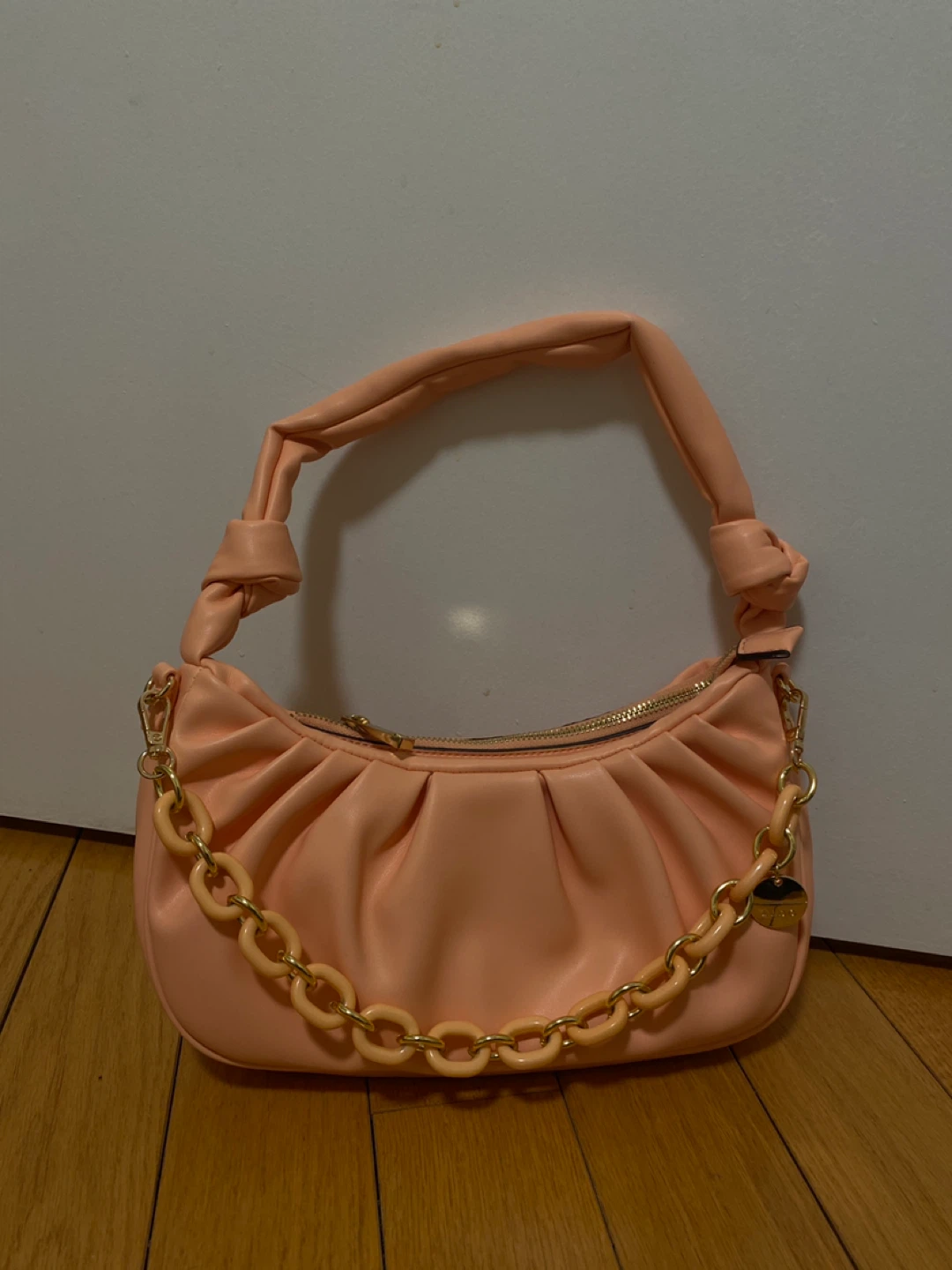 Aldo Ruched Shoulder Bag with Chain - photo 2