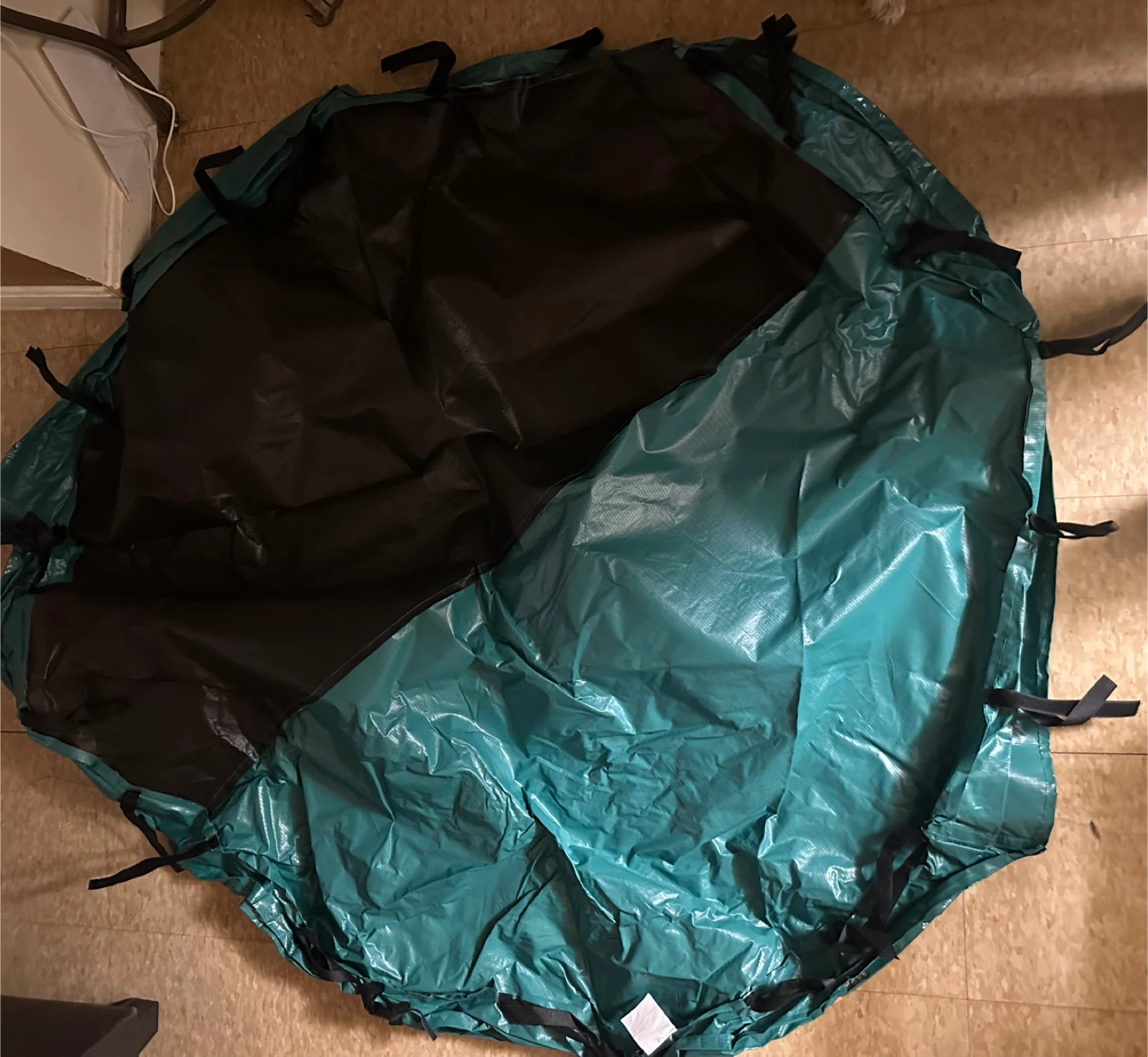 Green Fabric PVC Trampoline Mat Replacement - photo 5