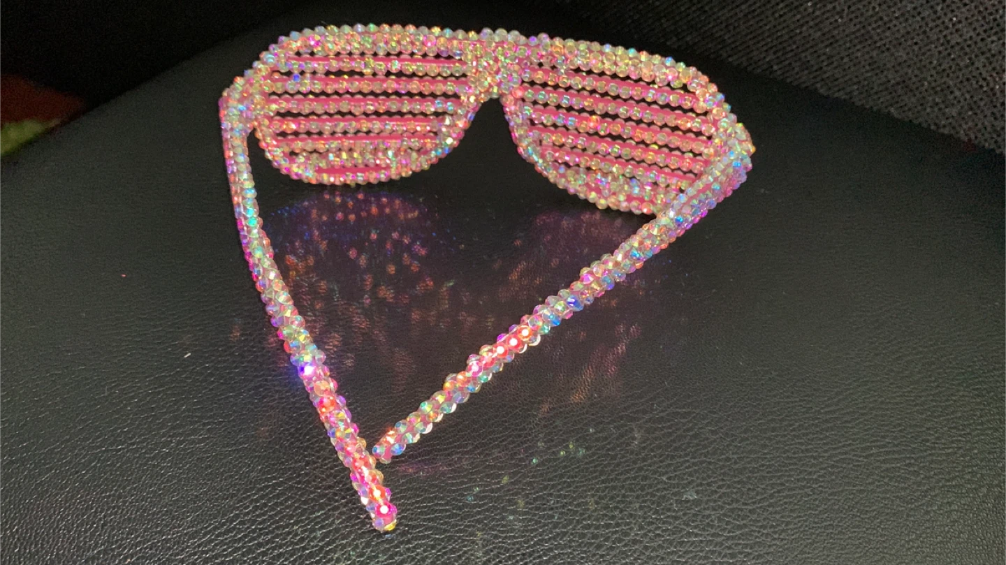 Rhinestone shutter sunglasses - photo 3