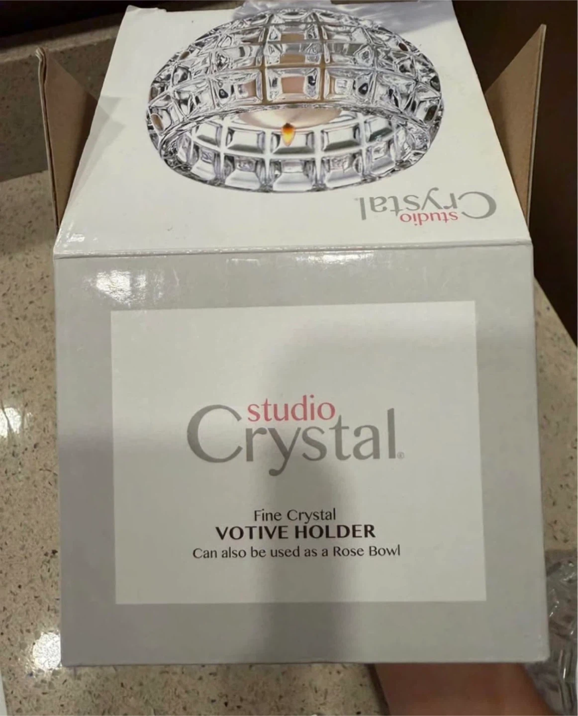 🥕Studio Crystal Fine Crystal Votive Holder - photo 3