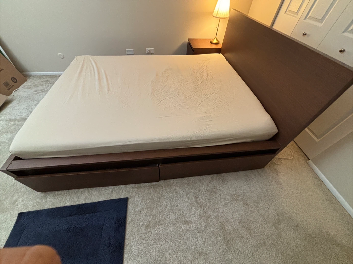 IKEA MALM Storage Bed Frame (Brown) – 4 Drawers – Queen Size - photo 2