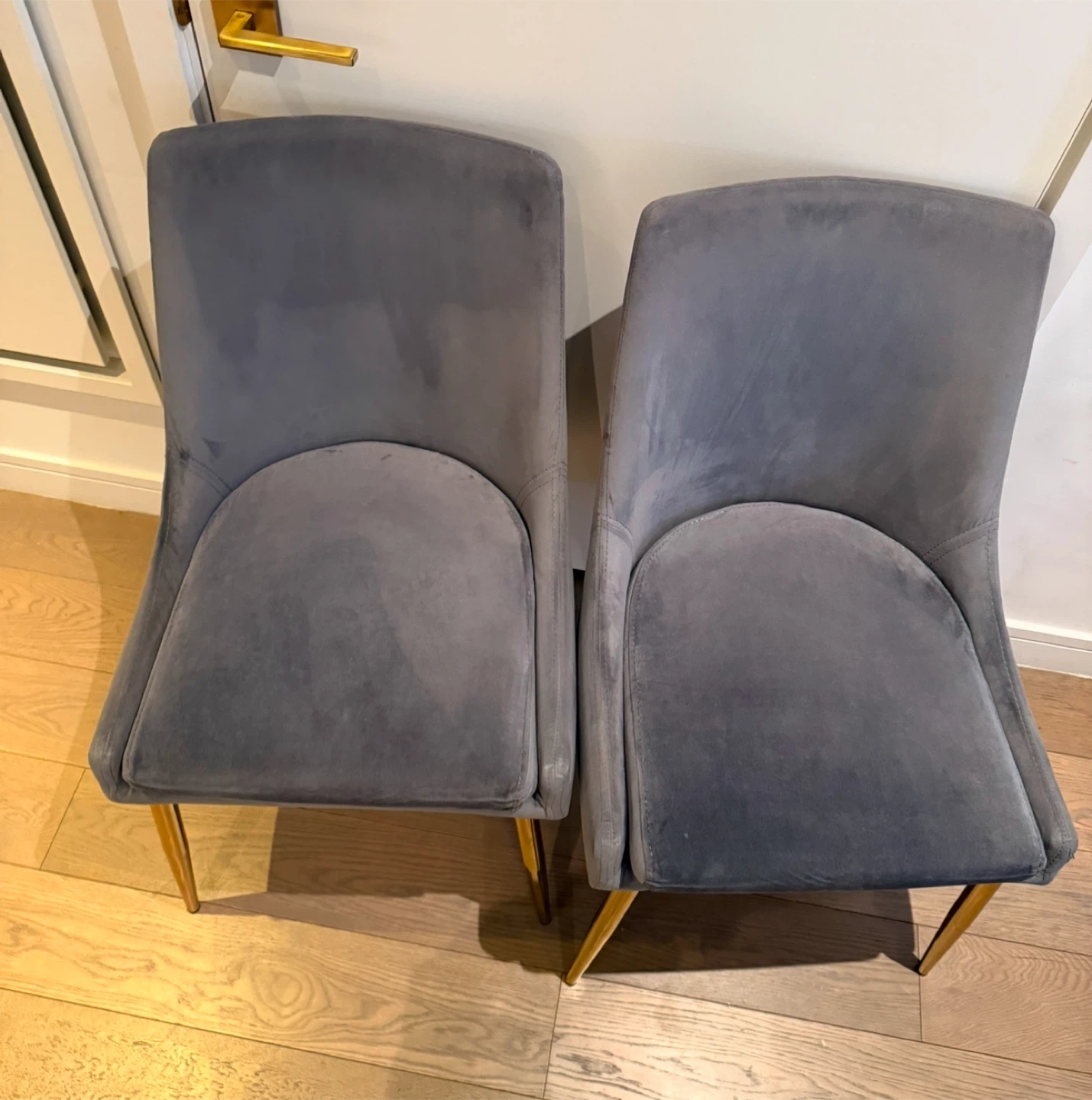 Meridian Furniture Karina Velvet Dining Chairs Set of 2 (Grey) - photo 2