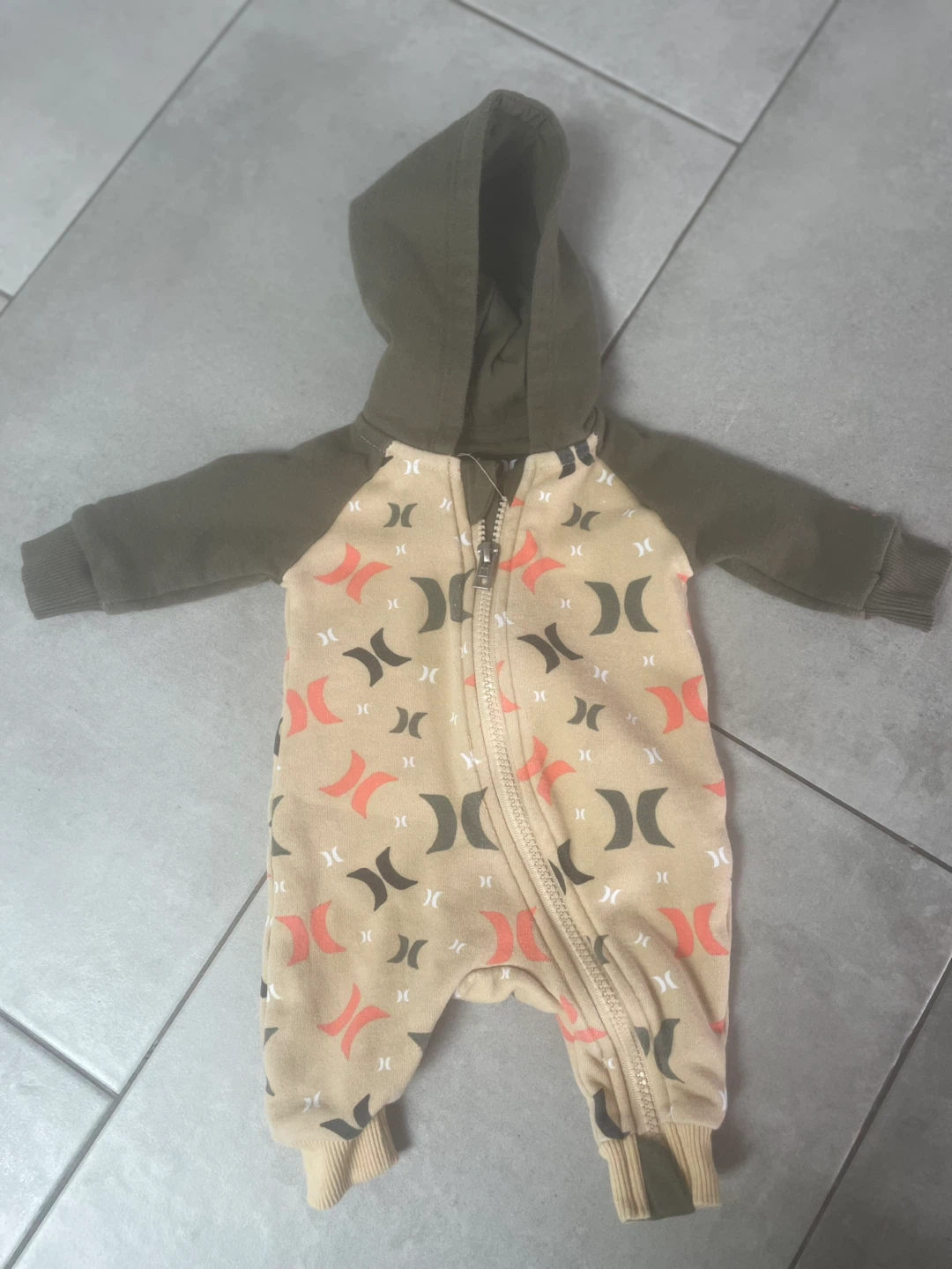 Hurley Newborn Baby Bunting Suit Size 50-56cm