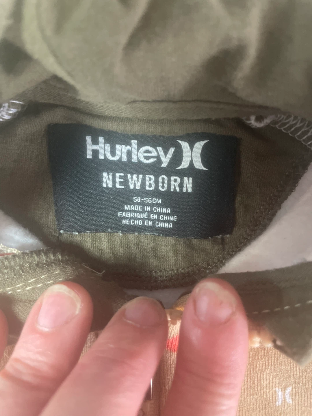 Hurley Newborn Baby Bunting Suit Size 50-56cm - photo 3