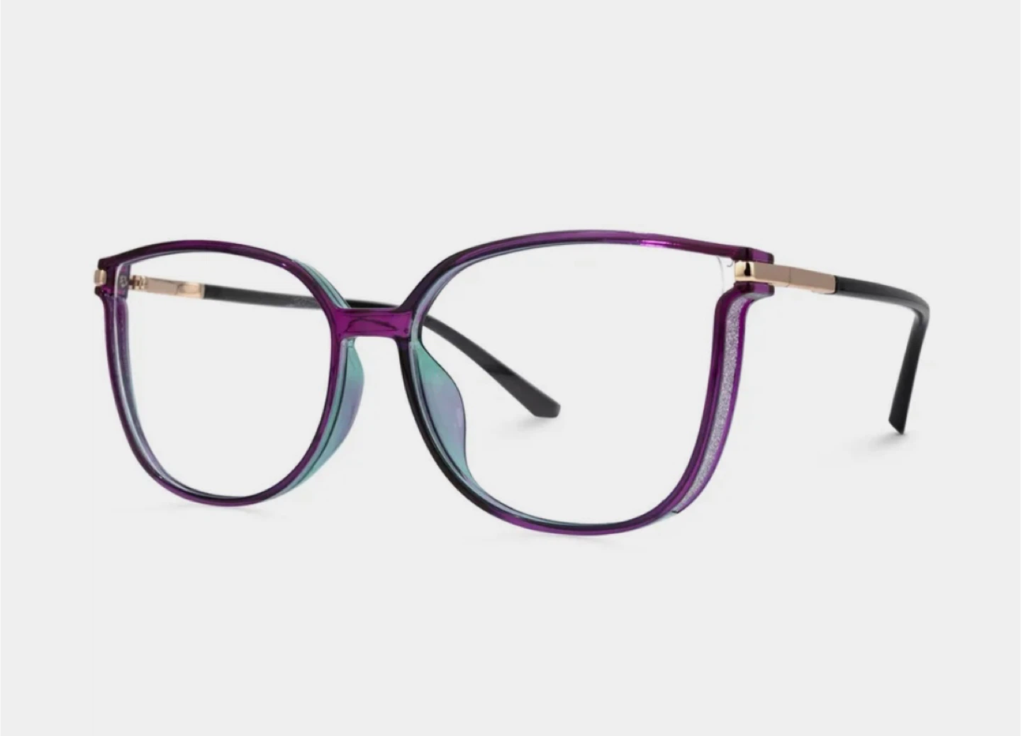 Zenni Eyeglasses - Purple Oversized Cat-Eye Frame - photo 2