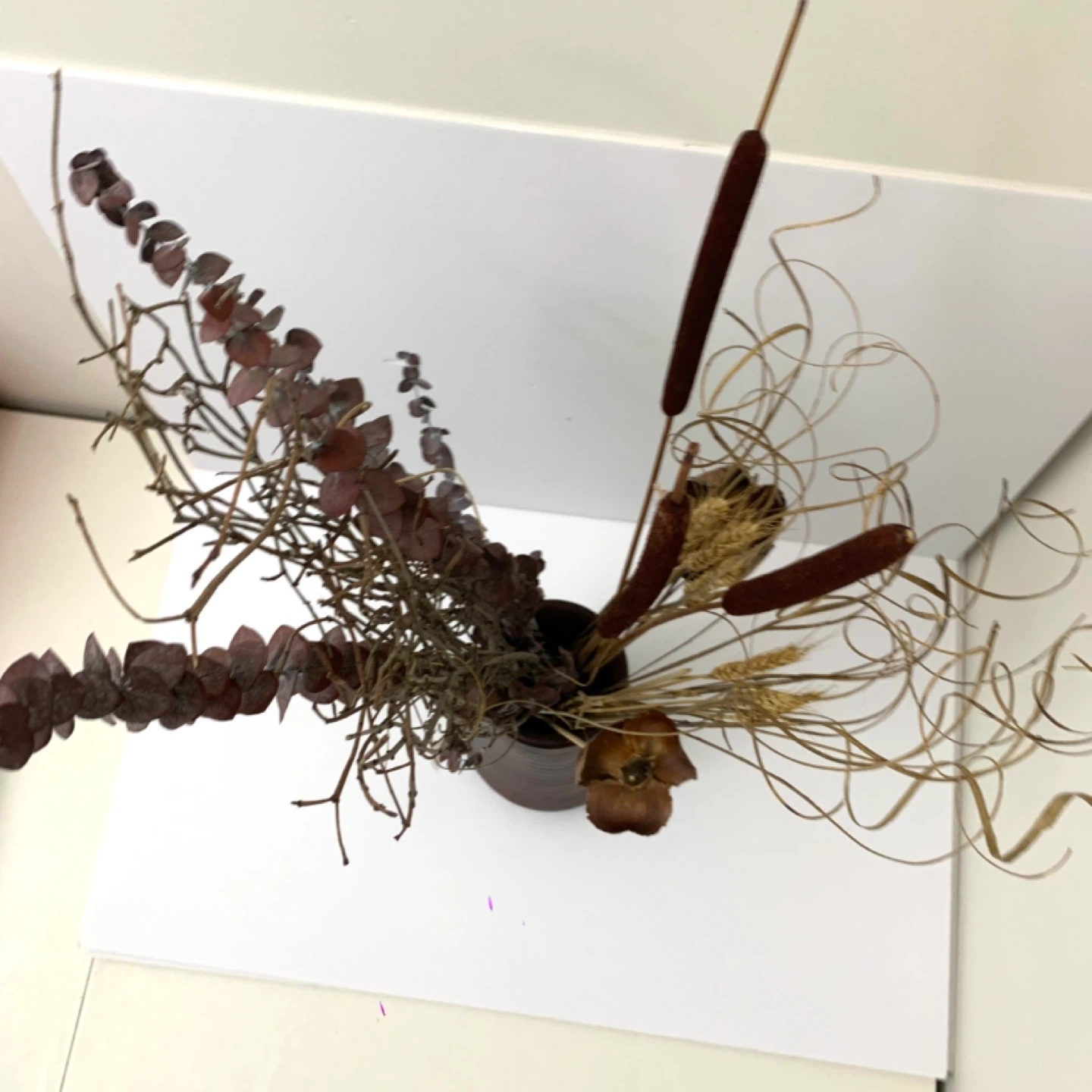Dried Floral Arrangement Decorative Vase Home Decor Rustic - photo 4