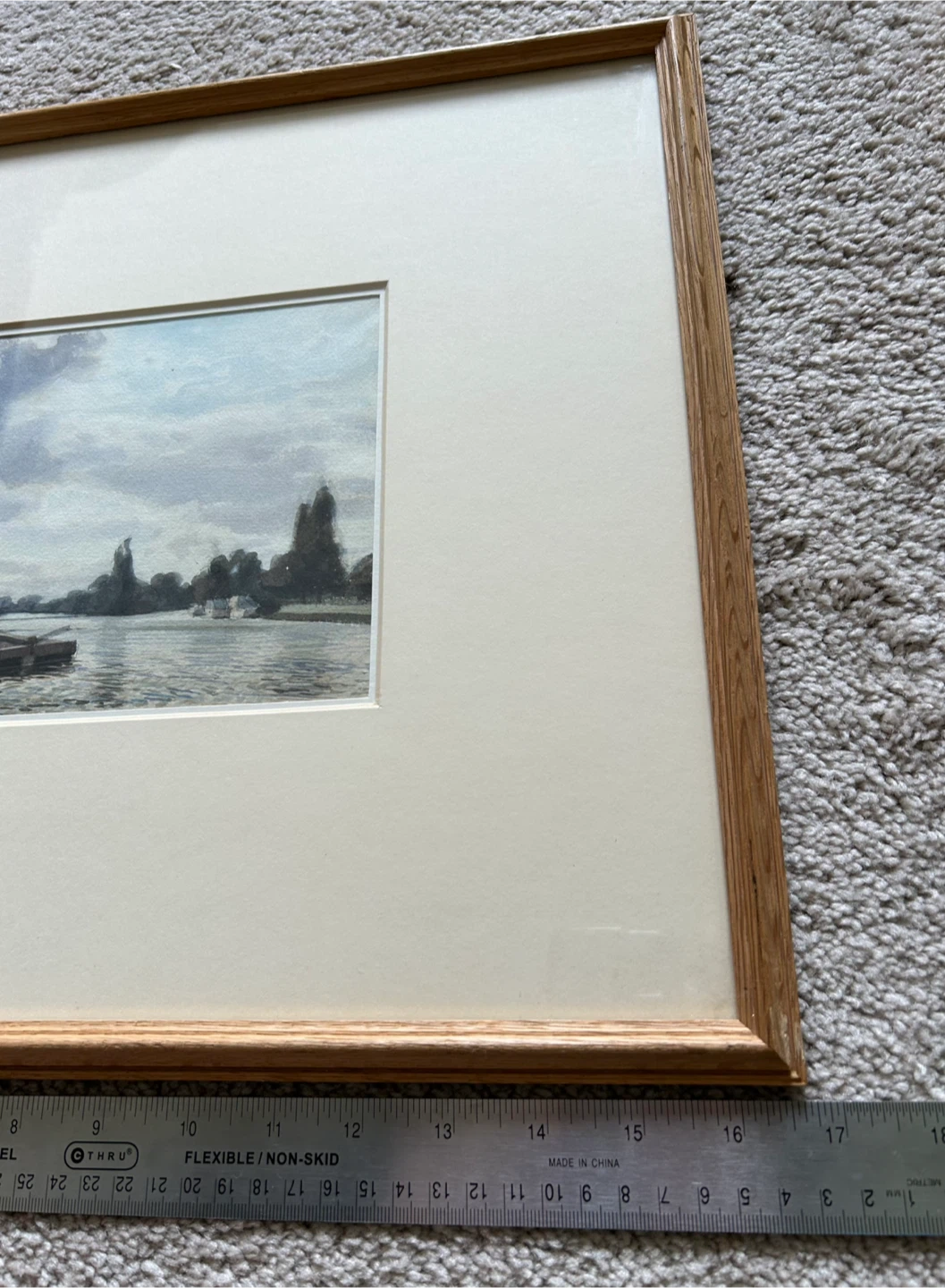 Collectible art: John Newberry Thames At Reading 1972 Watercolor - photo 5