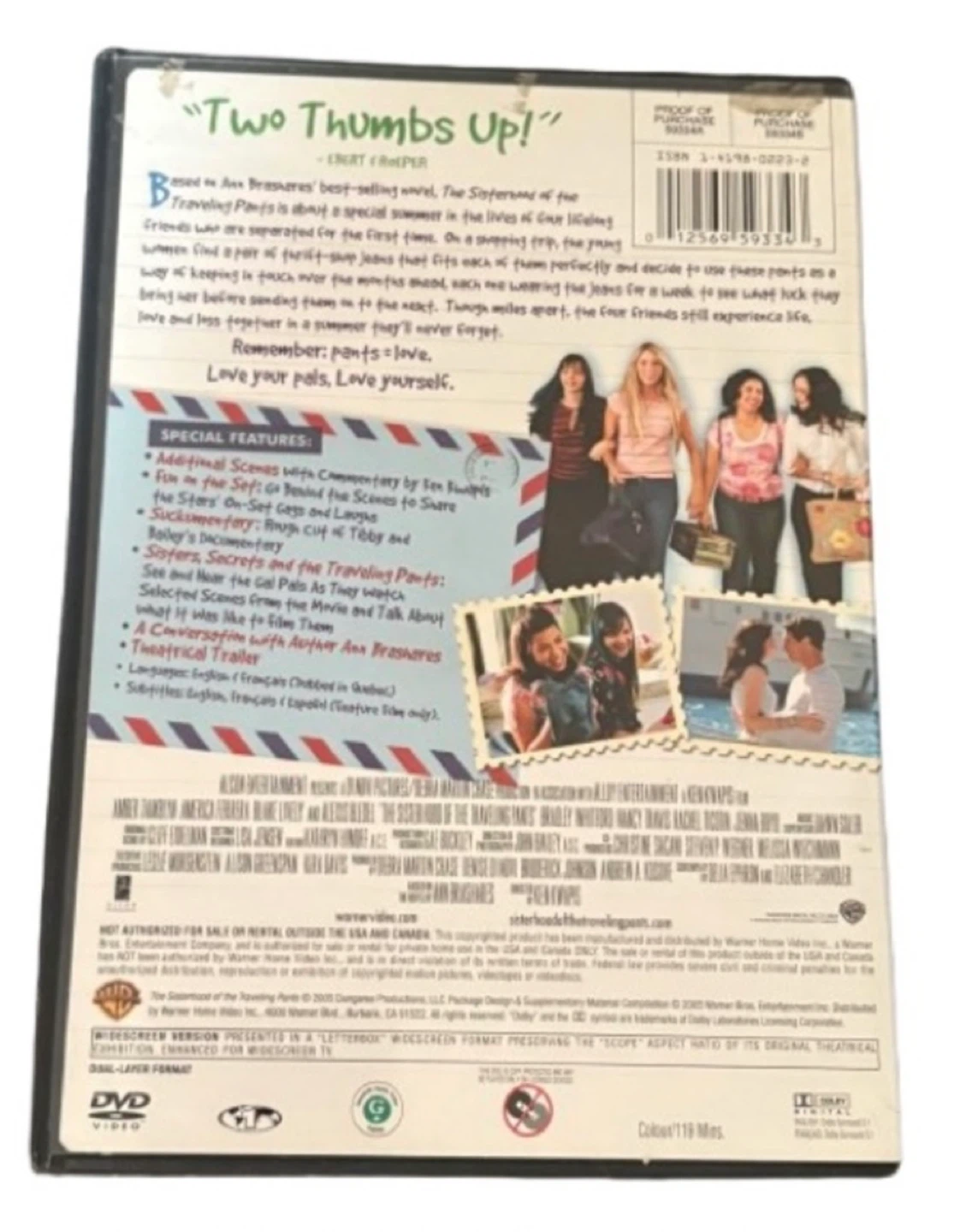 The Sisterhood of the Traveling Pants DVD – Widescreen Edition - photo 2