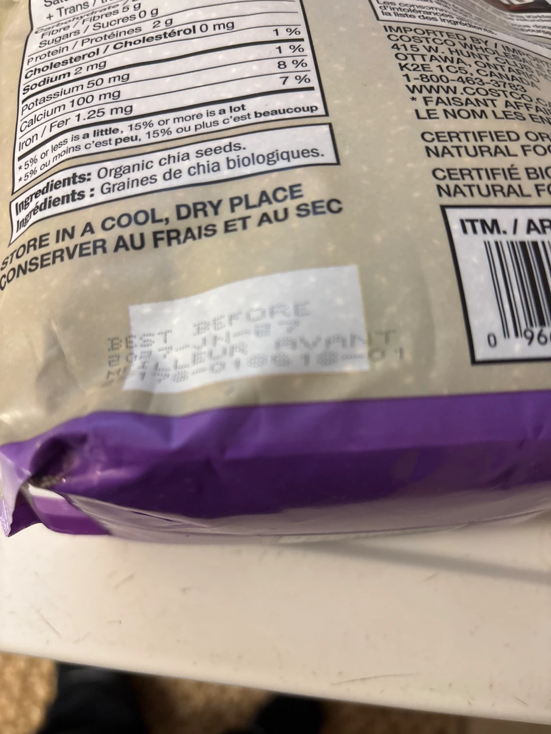 Kirkland Signature Organic Chia Seeds - 1.36 kg - photo 3