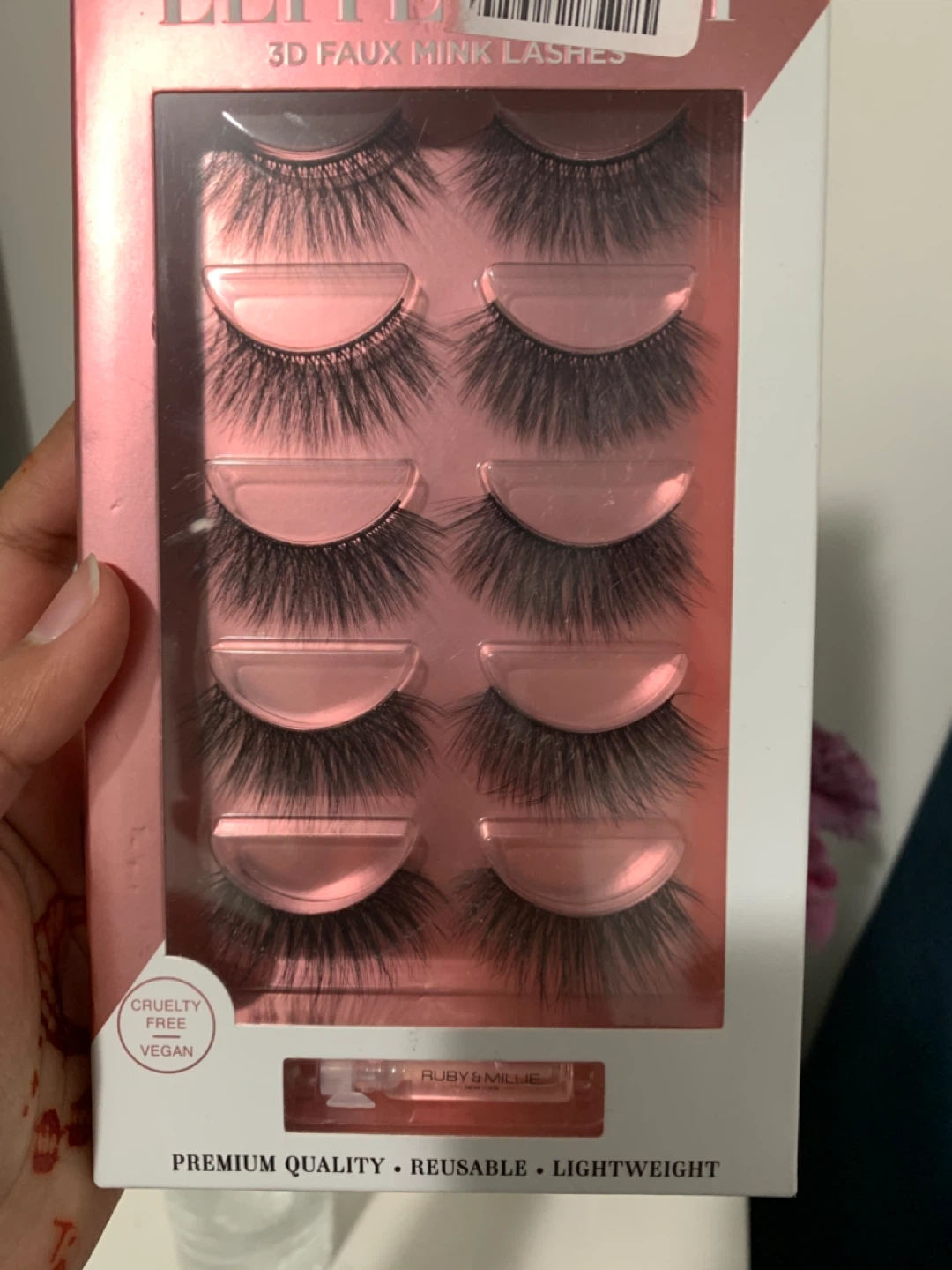 Ruby & Millie Elite 3D Faux Mink Lashes (5 Pairs)
